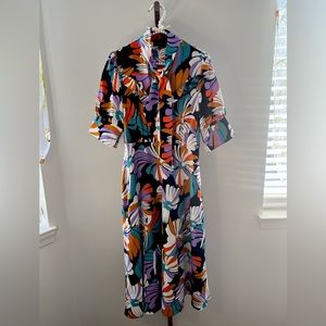 Multi-color Fit& Flare Dress